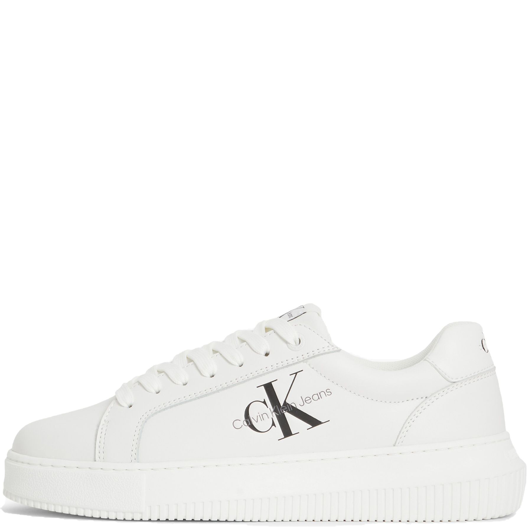 CALVIN KLEIN JEANS Sportiniai bateliai moterims, Balta, Chunky cupsole mono sport shoe 6