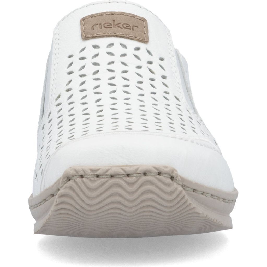 RIEKER Loaferiai moterims, Balta, Slipper 6