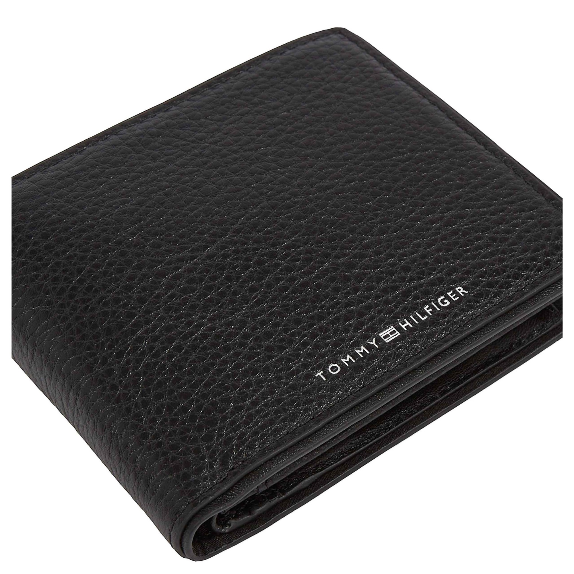 TOMMY HILFIGER Piniginė vyrams, Juoda, TH corp cc flap & coin 1