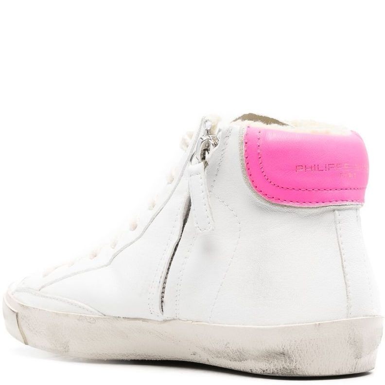 PHILIPPE MODEL Sportiniai bateliai moterims, Balta, Prsx high woman sneaker 3