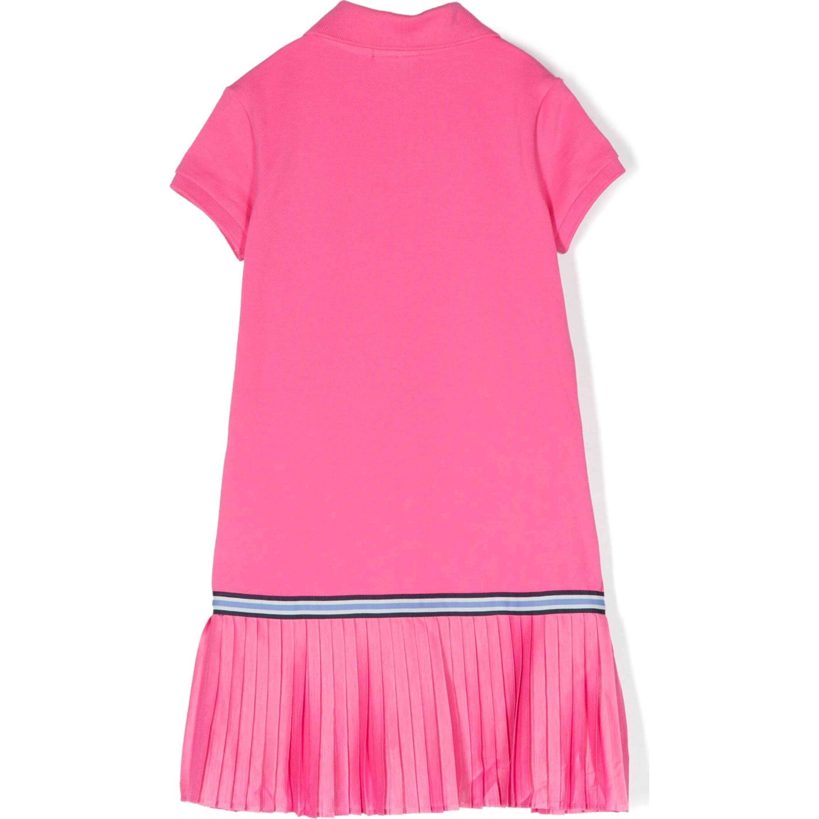 RALPH LAUREN KIDS Midi suknelė mergaitėms, Rožinė, Short sleeve day dress (2-6x) 2