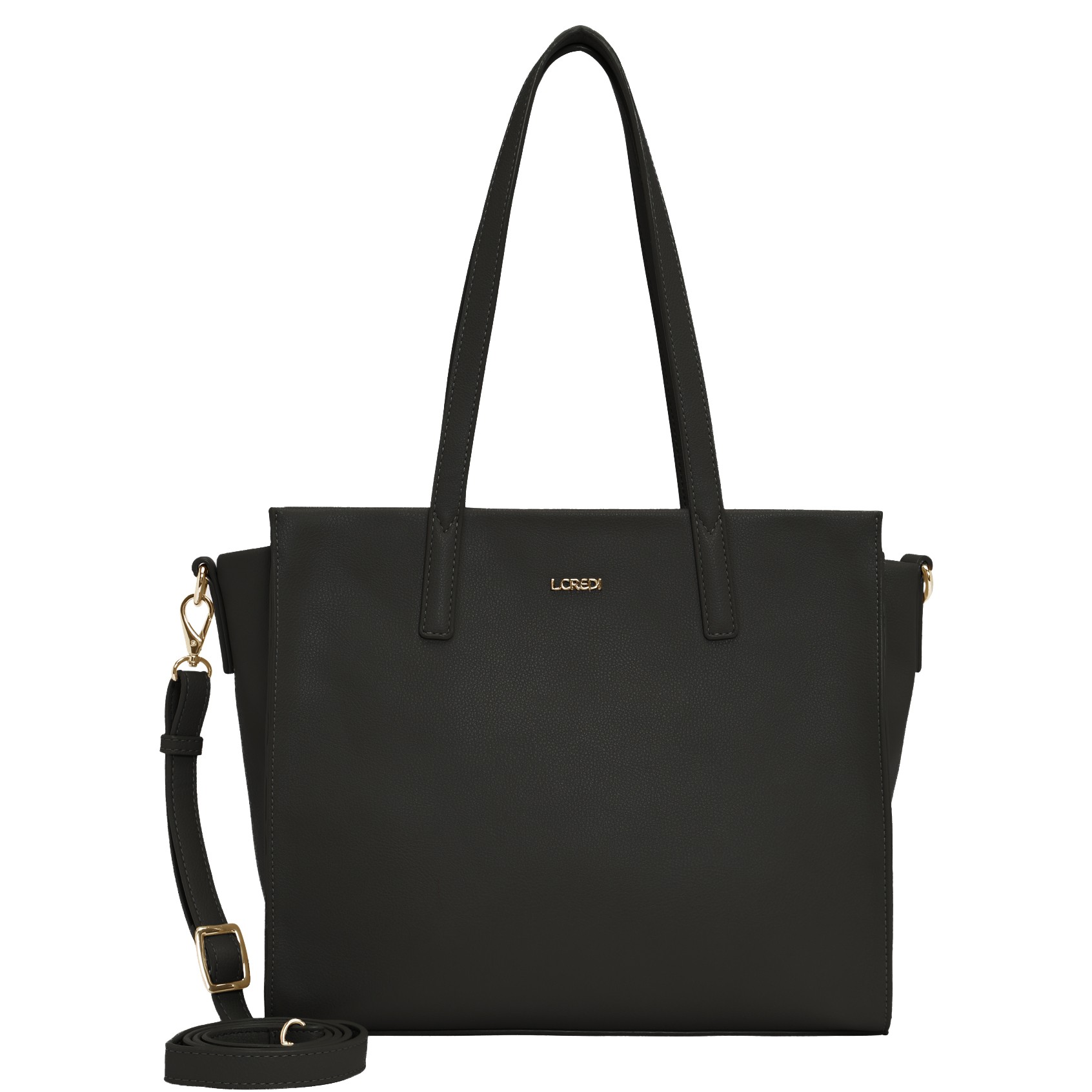 L.CREDI Pirkinių krepšys moterims, Juoda, Keola tote bag 1