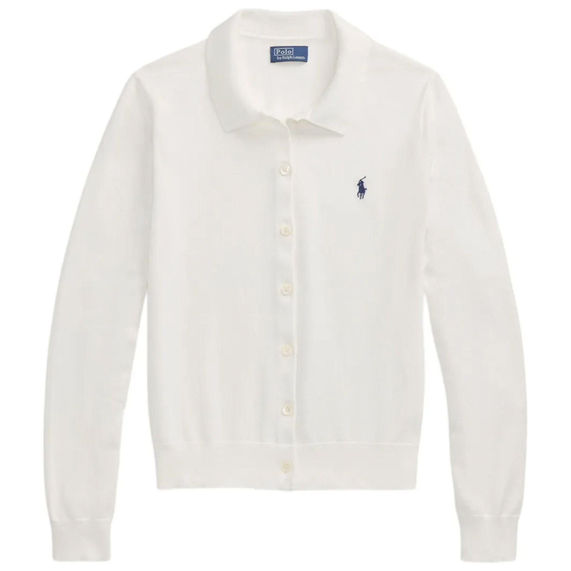 POLO RALPH LAUREN Kardiganas moterims, Balta, Sweater-cardigan 1