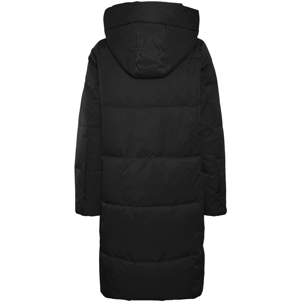 VERO MODA Pūkinis paltas moterims, Juoda, Stella coat 1