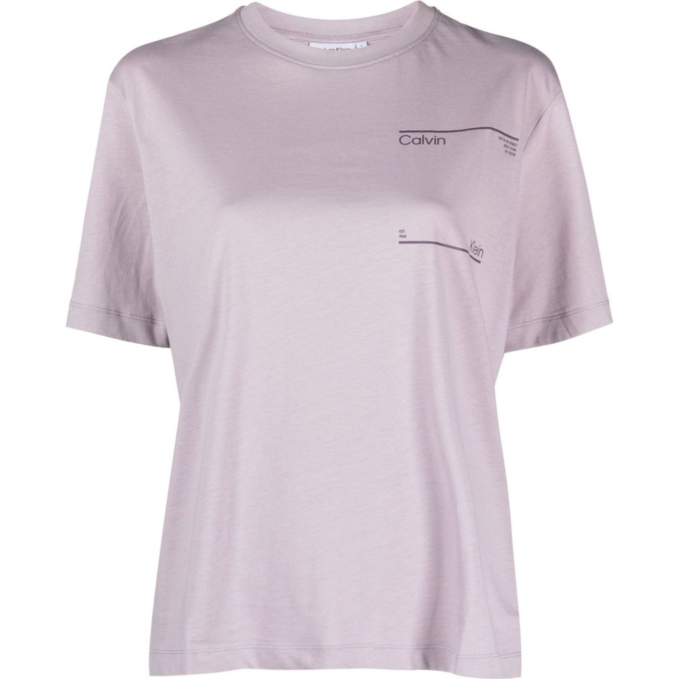 CALVIN KLEIN Marškinėliai trump. rankovėmis moterims, purple, Future archive boyfriend tee 1