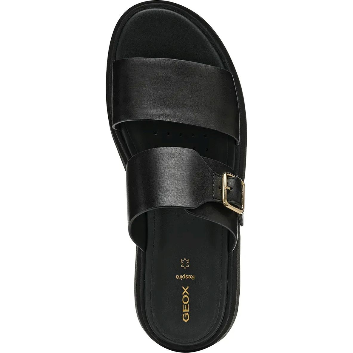 GEOX Šlepetės moterims, Juoda, Adacter slippers 4