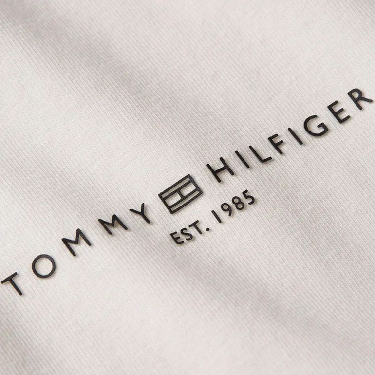 TOMMY HILFIGER Marškinėliai trump. rankovėmis moterims, Balta, 1985 reg mini corp logo c-nk 4