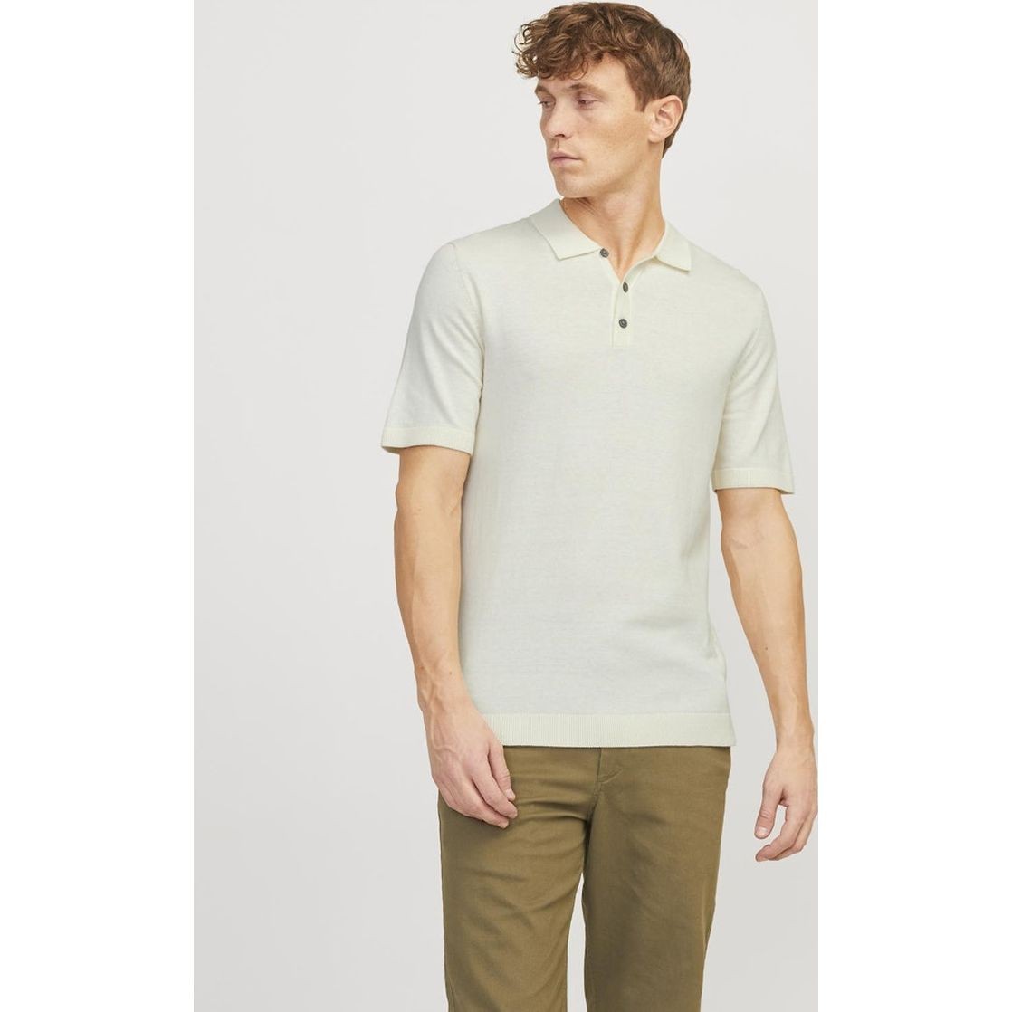 JACK & JONES Megztinis vyrams, Balta, Jjeemil pullover 2