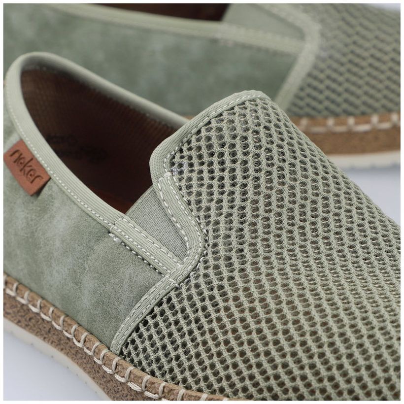 RIEKER Laisvalaikio bateliai vyrams, Žalia, LEISURE 8