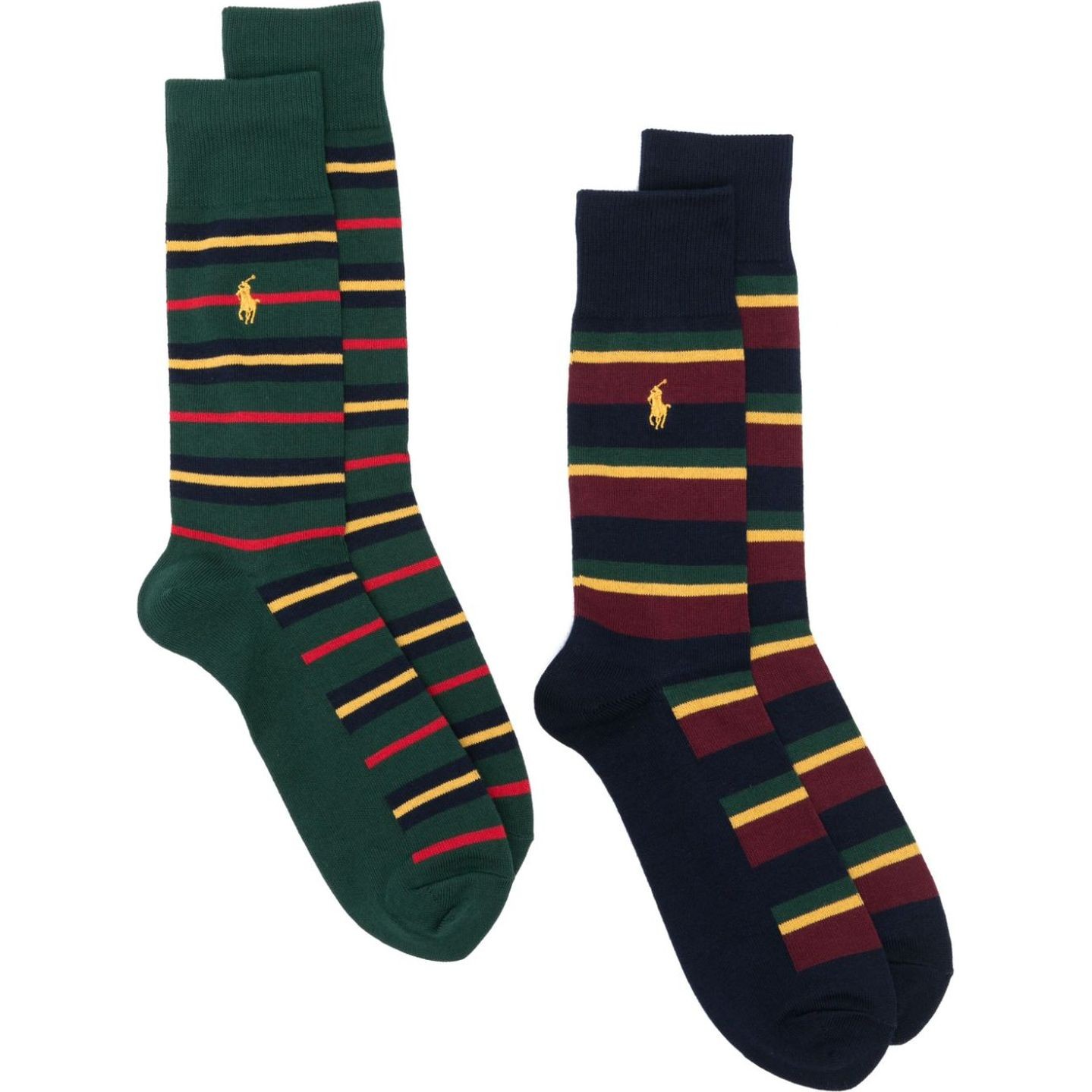 POLO RALPH LAUREN Kojinės vyrams, Mėlyna, Bear crew sock 2 pack 1