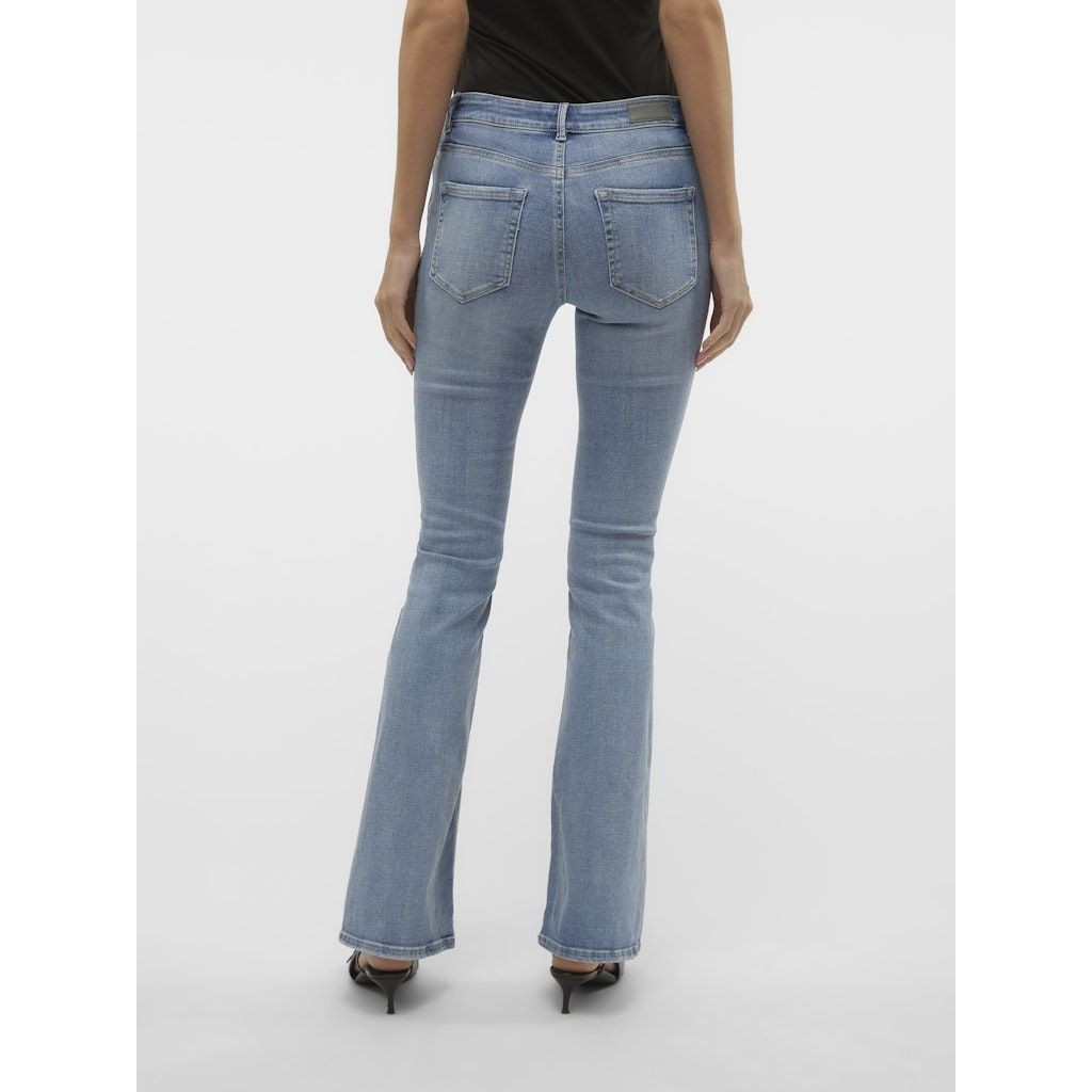 VERO MODA Platėjantys džinsai moterims, Mėlyna, Flash flared jeans 4