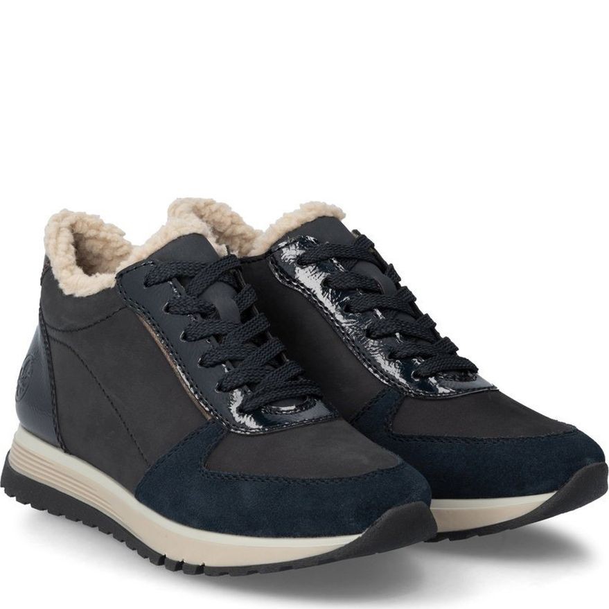 RIEKER Laisvalaikio bateliai moterims, Mėlyna, Ladies mid height boots 1