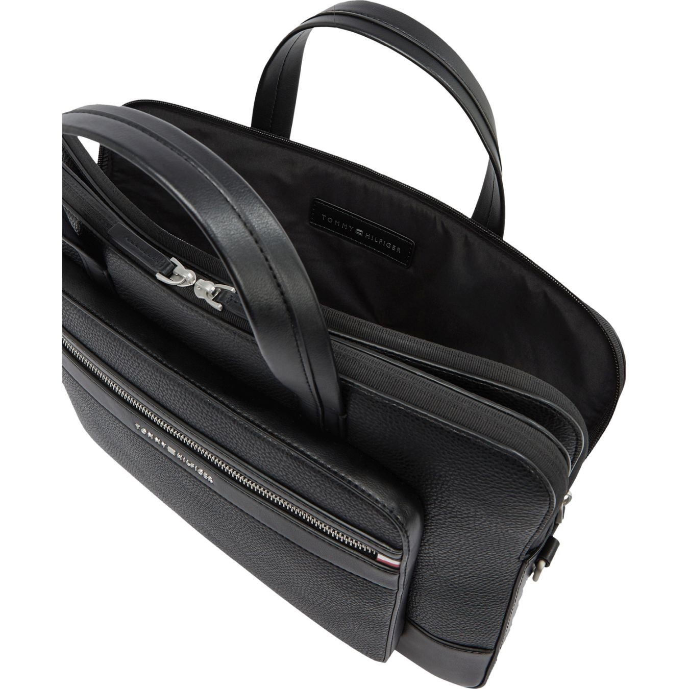 TOMMY HILFIGER Dėklas kompiuteriui vyrams, Juoda, Central computer bag 3