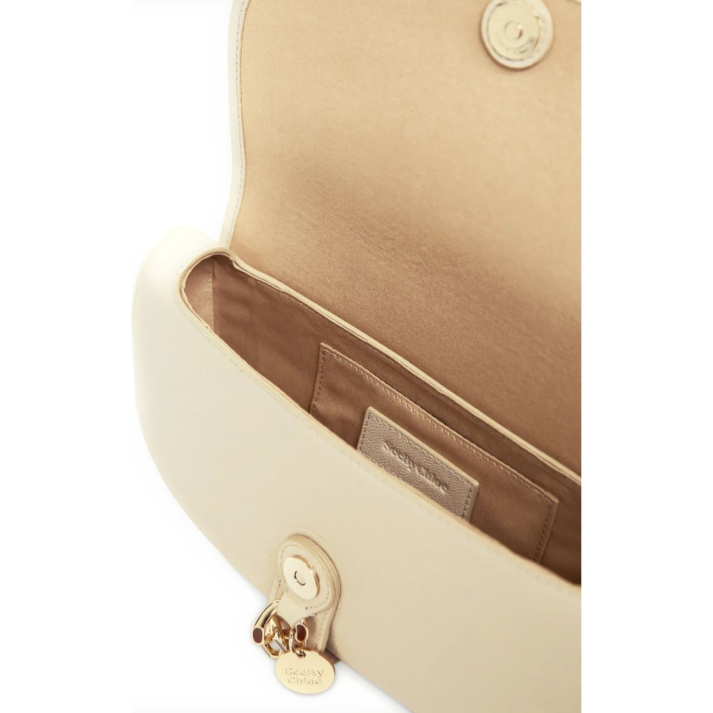 SEE BY CHLOE Rankinė per petį moterims, Smėlio, Mara baguette bag 3