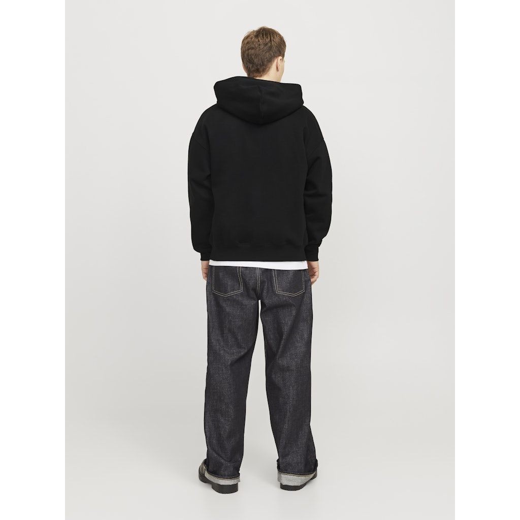 JACK & JONES Džemperis vyrams, Juoda, Urban edge sweat zip hood 4