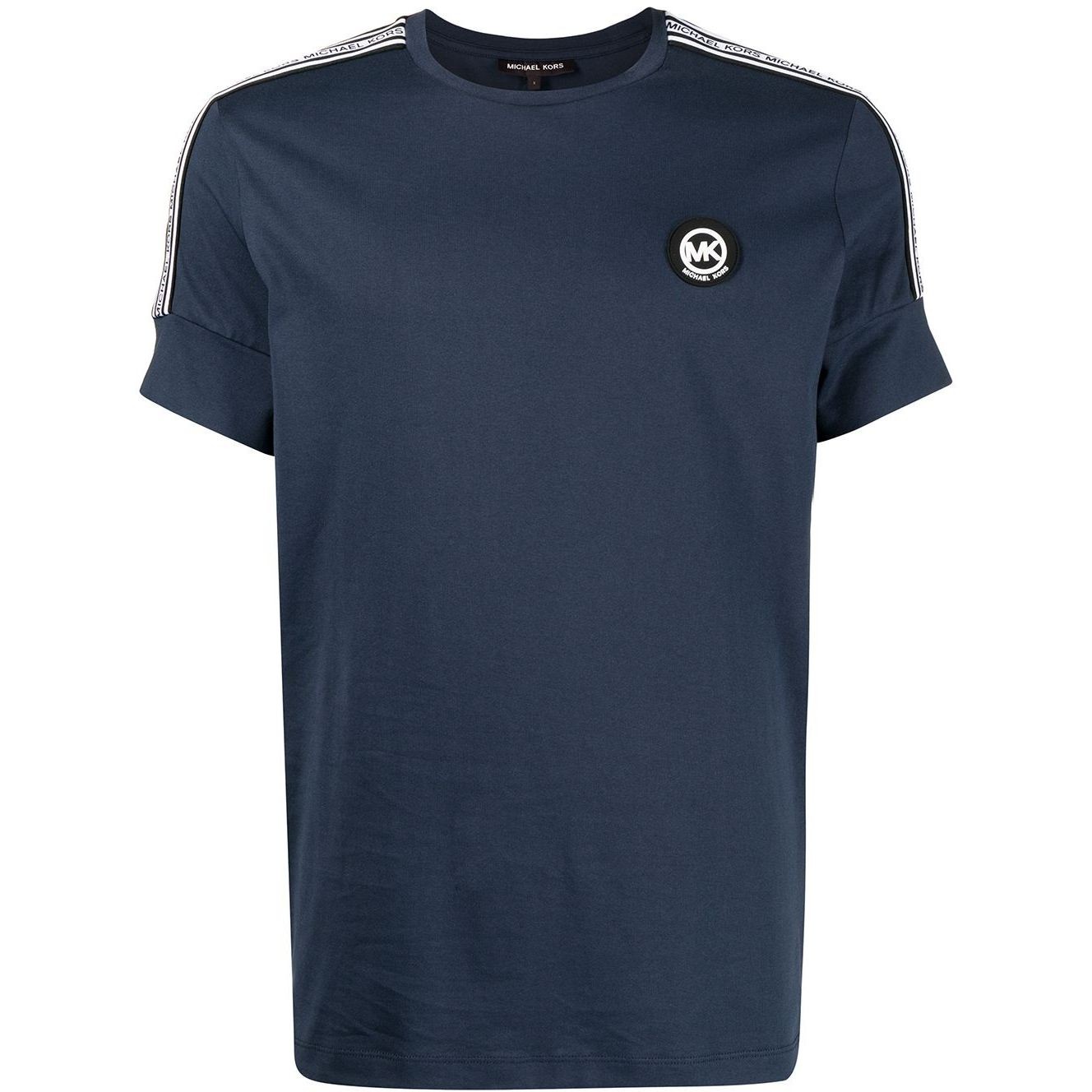 MICHAEL KORS Marškinėliai trump. rankovėmis vyrams, Mėlyna, New evergreen logo tee 1