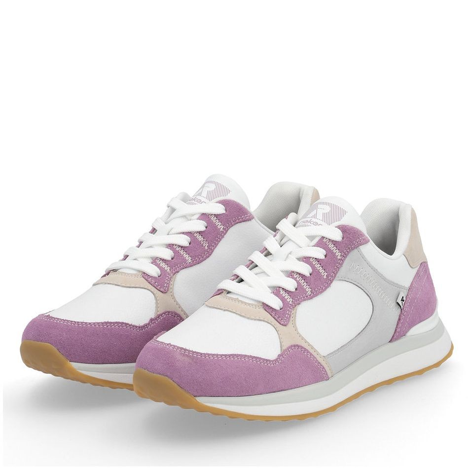 RIEKER Laisvalaikio bateliai moterims, Balta, LEISURE 10