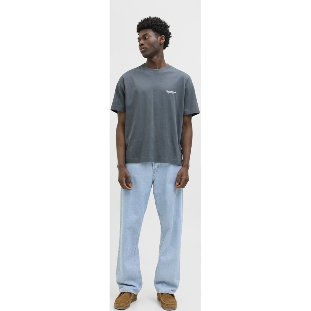 JACK & JONES Marškinėliai vyrams, Žalia, Islington type tee 8