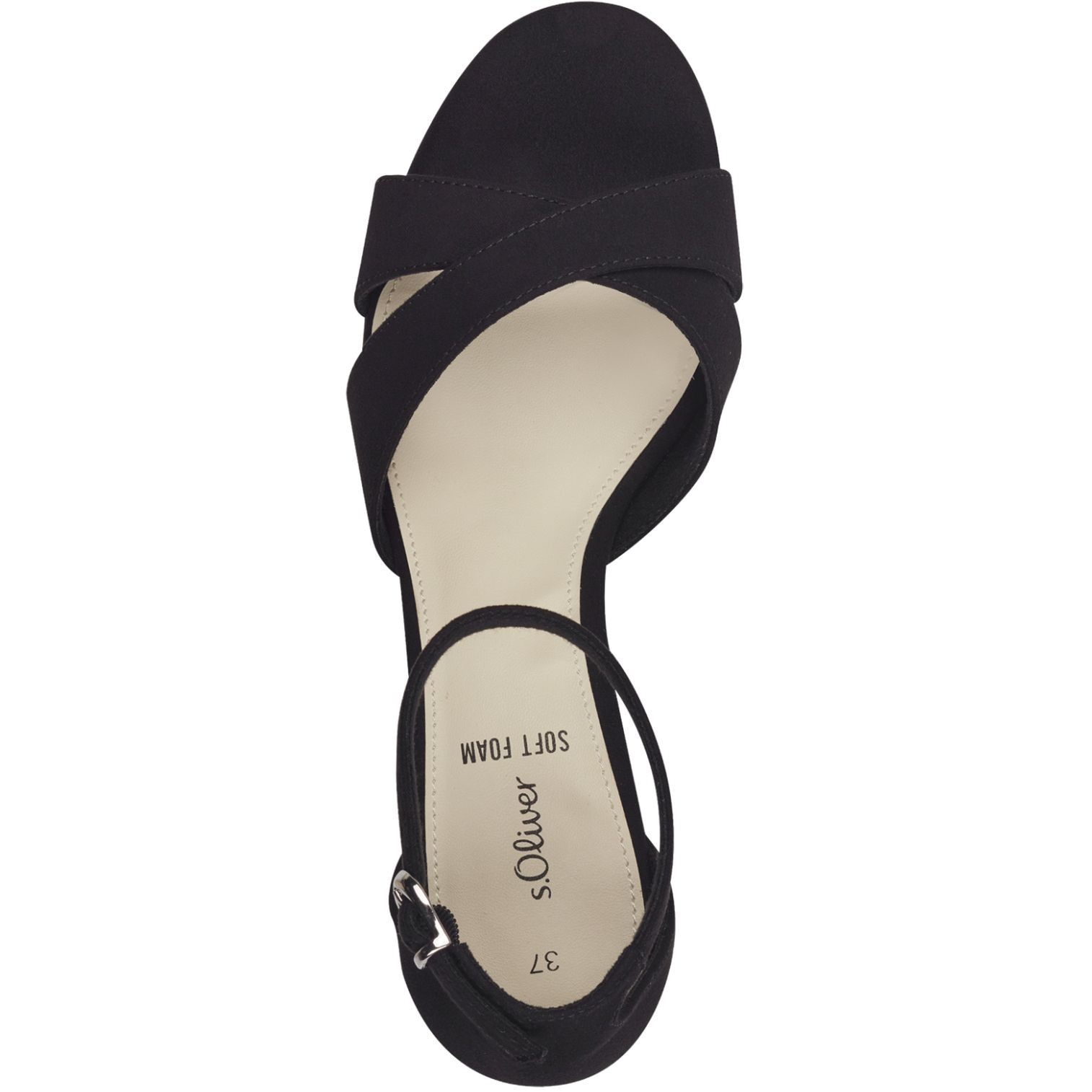 S.OLIVER Basutės moterims, Juoda, SANDALS 4