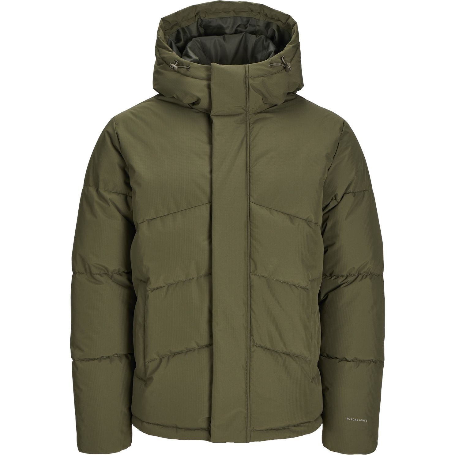 JACK & JONES Pūkinė striukė vyrams, Chaki, World puffer jacket 1
