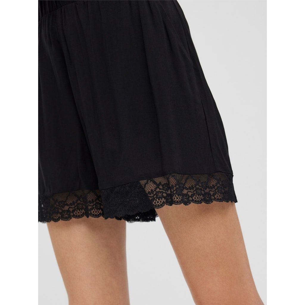 VERO MODA Šortai moterims, Juoda, VMASTA LACE H/W SHORT 6