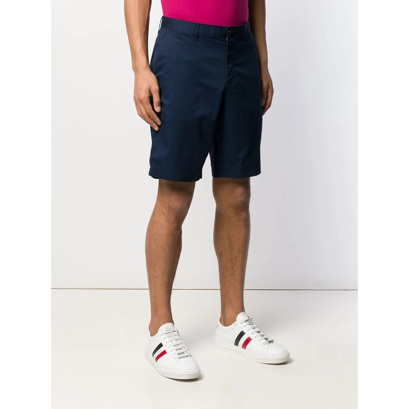 MICHAEL KORS Šortai vyrams, Mėlyna, Washed cotton short 3