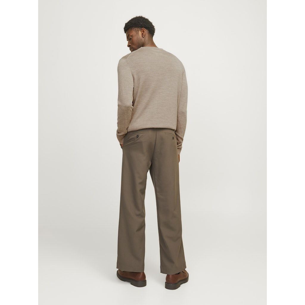 JACK & JONES Megztinis vyrams, Smėlio, Merino knit crew neck 4