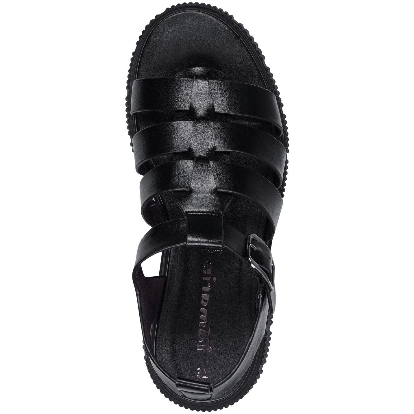 TAMARIS Basutės moterims, Juoda, SANDALS 5