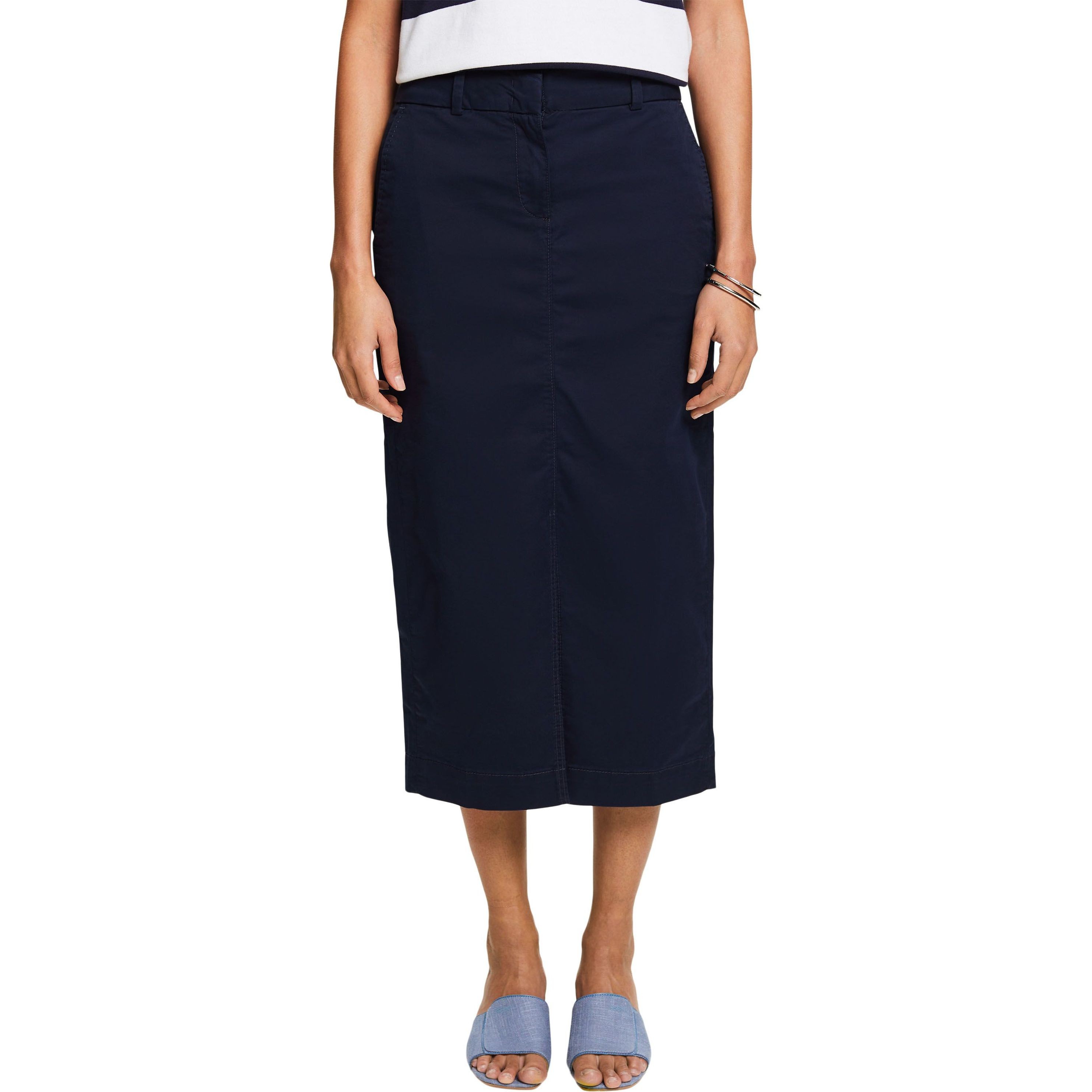 ESPRIT Midi sijonas moterims, Mėlyna, SKIRT 2