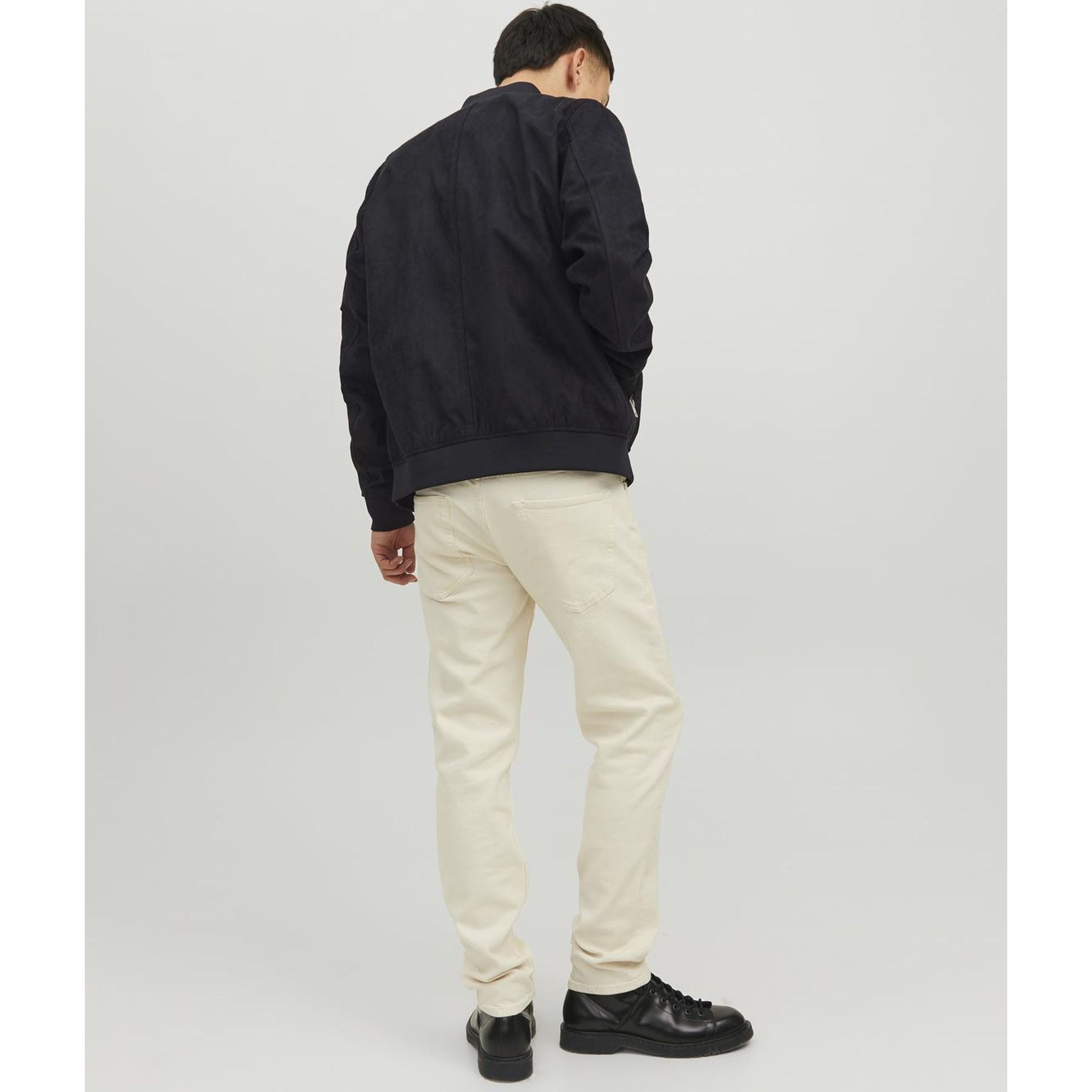 JACK & JONES Striukė vyrams, Juoda, JJEROCKY FAUX SUEDE 3