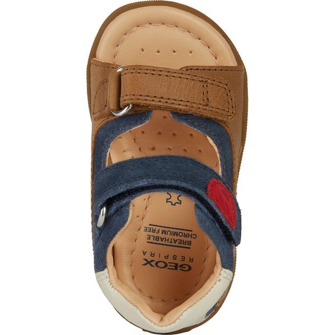 GEOX Basutės berniukams, Ruda, Sandal macchia 5