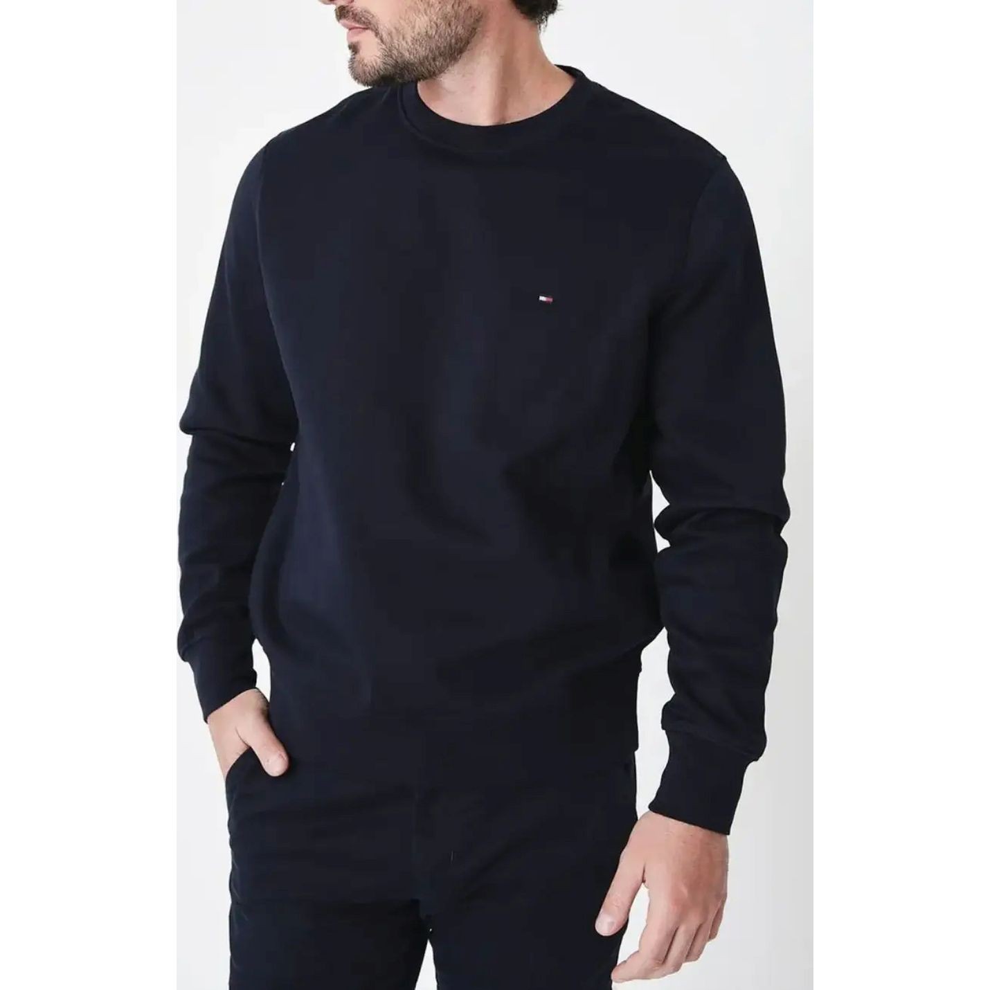 TOMMY HILFIGER Sportinis nertinis vyrams, Mėlyna, Flag logo sweatshirt 2