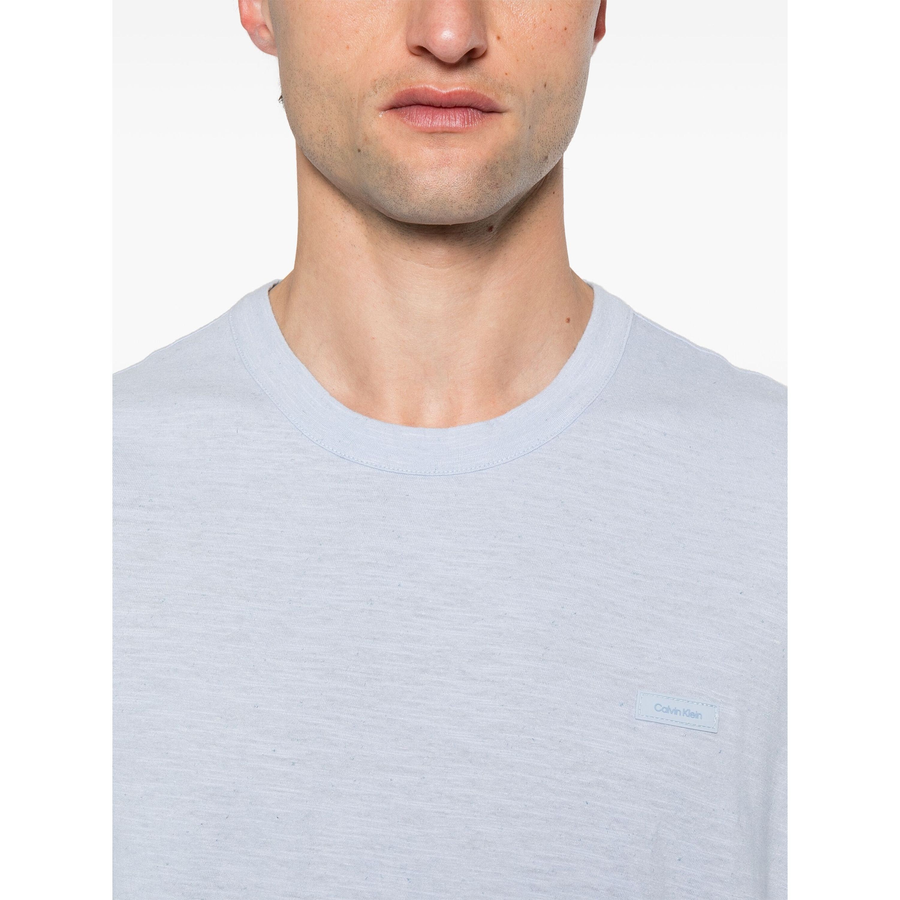 CALVIN KLEIN Marškinėliai trump. rankovėmis vyrams, Mėlyna, S/s t-shirt 4