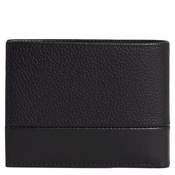 CALVIN KLEIN Piniginė vyrams, Juoda, SUBTLE MIX TRIFOLD 10CC W/COIN 2