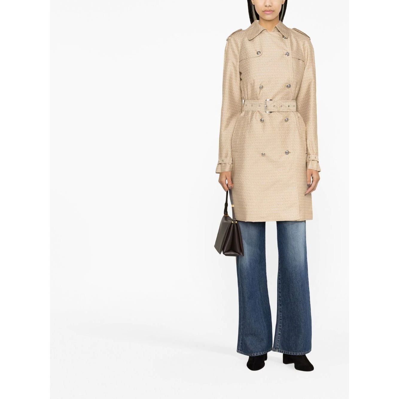 MICHAEL KORS Lietpaltis moterims, Ruda, Logo eco trench 2