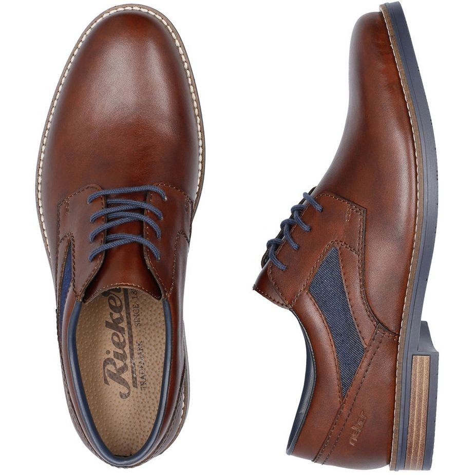 RIEKER Klasikiniai batai vyrams, Ruda, FORMAL 11