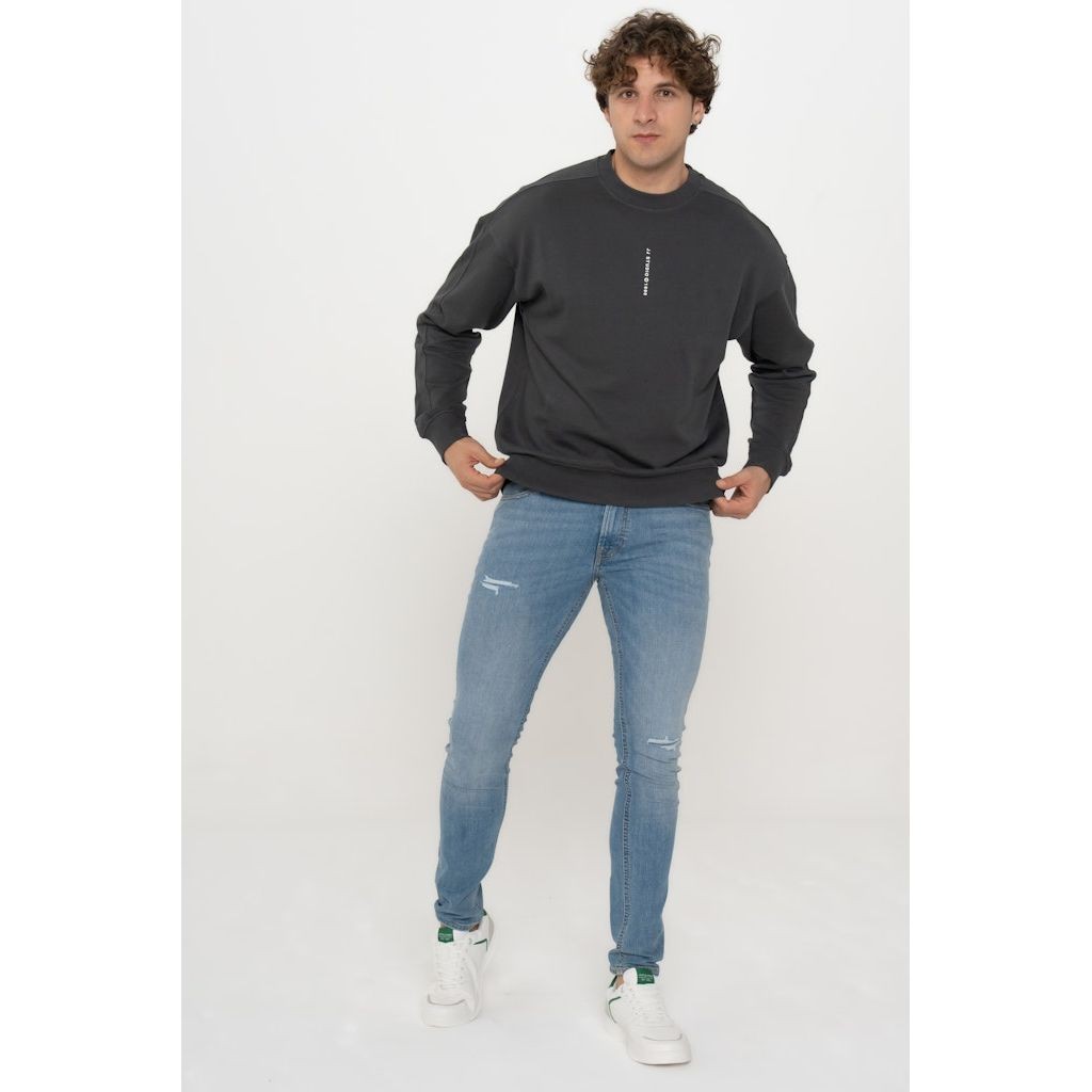 JACK & JONES Megztinis vyrams, Pilka, Micah sweat crew neck 2