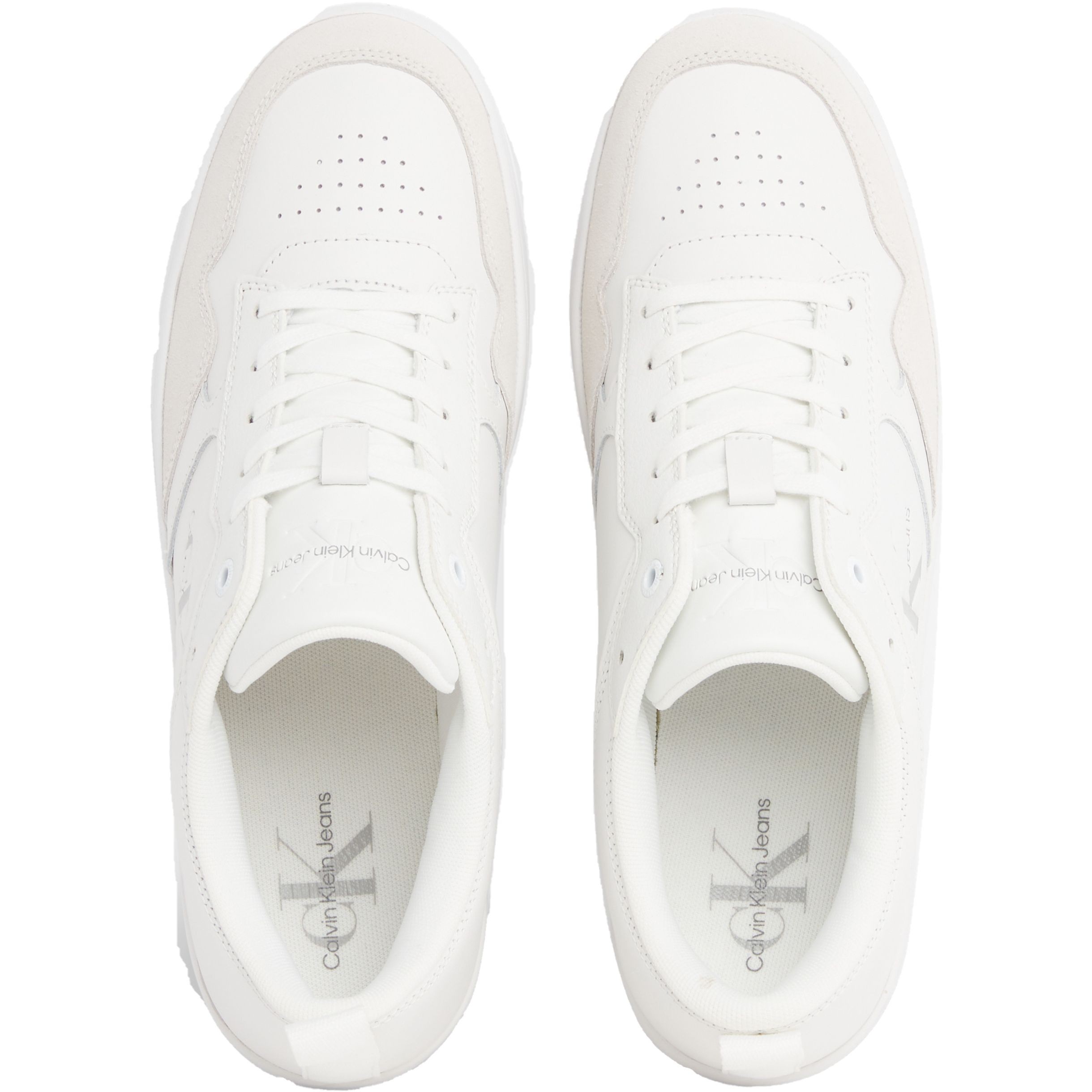 CALVIN KLEIN JEANS Laisvalaikio bateliai vyrams, Balta, Basket cupsole low 4