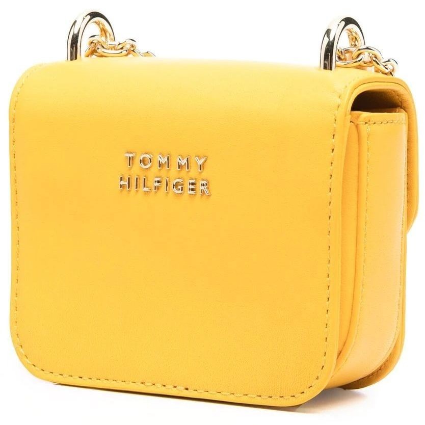 TOMMY HILFIGER Rankinė per petį moterims, Geltona, MICRO TURNLOCK 2