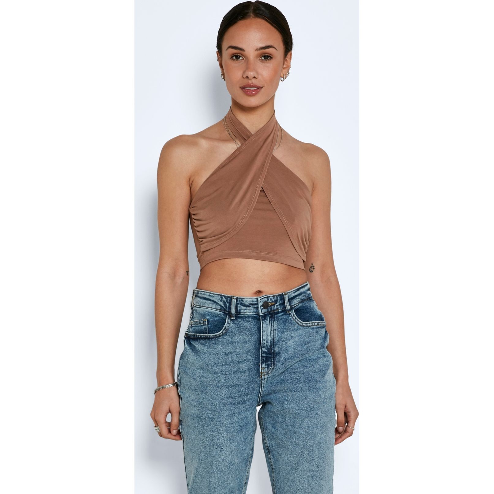 NOISY MAY Palaidinės moterims, Marga, NMALLEN S/L HALTERNECK 3