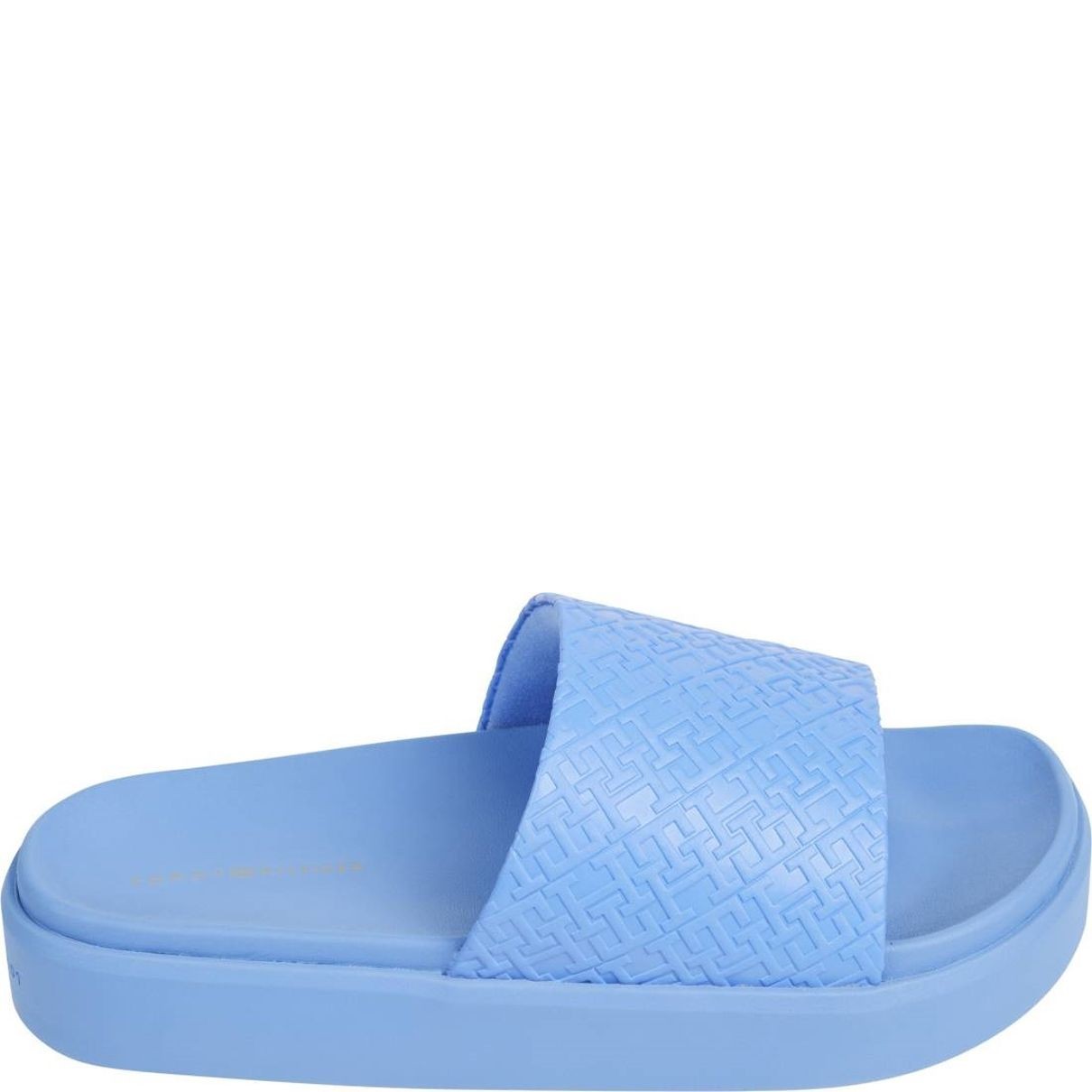 TOMMY HILFIGER Guminės šlepetės moterims, Mėlyna, Platform pool slide 2