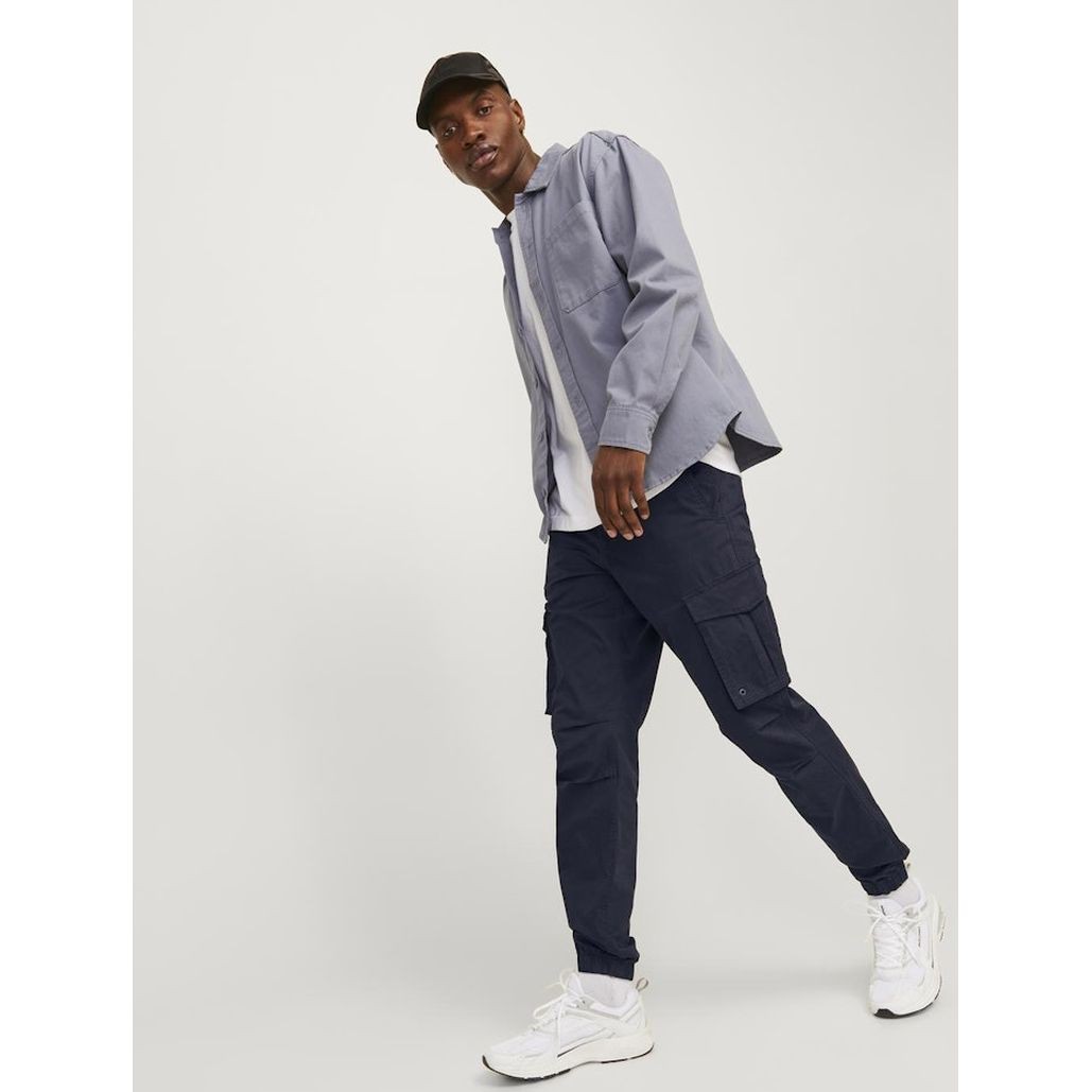 JACK & JONES Kelnės vyrams, Mėlyna, Jpstkane pants 8