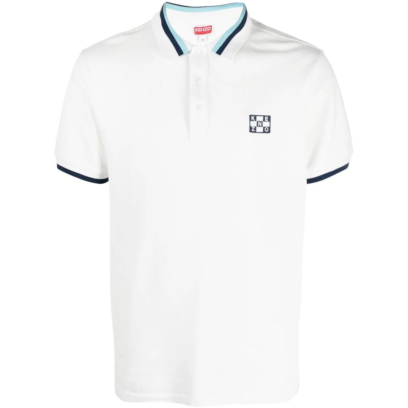 KENZO Polo marškiniai trumpos rank. vyrams, Balta, Nautical slim polo 1
