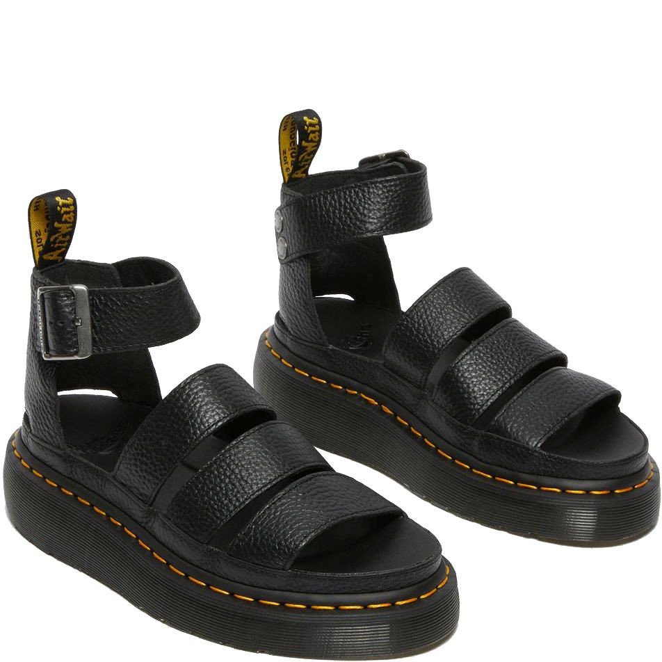 DR. MARTENS Basutės moterims, Juoda, Clarissa Ii milled sandals 3