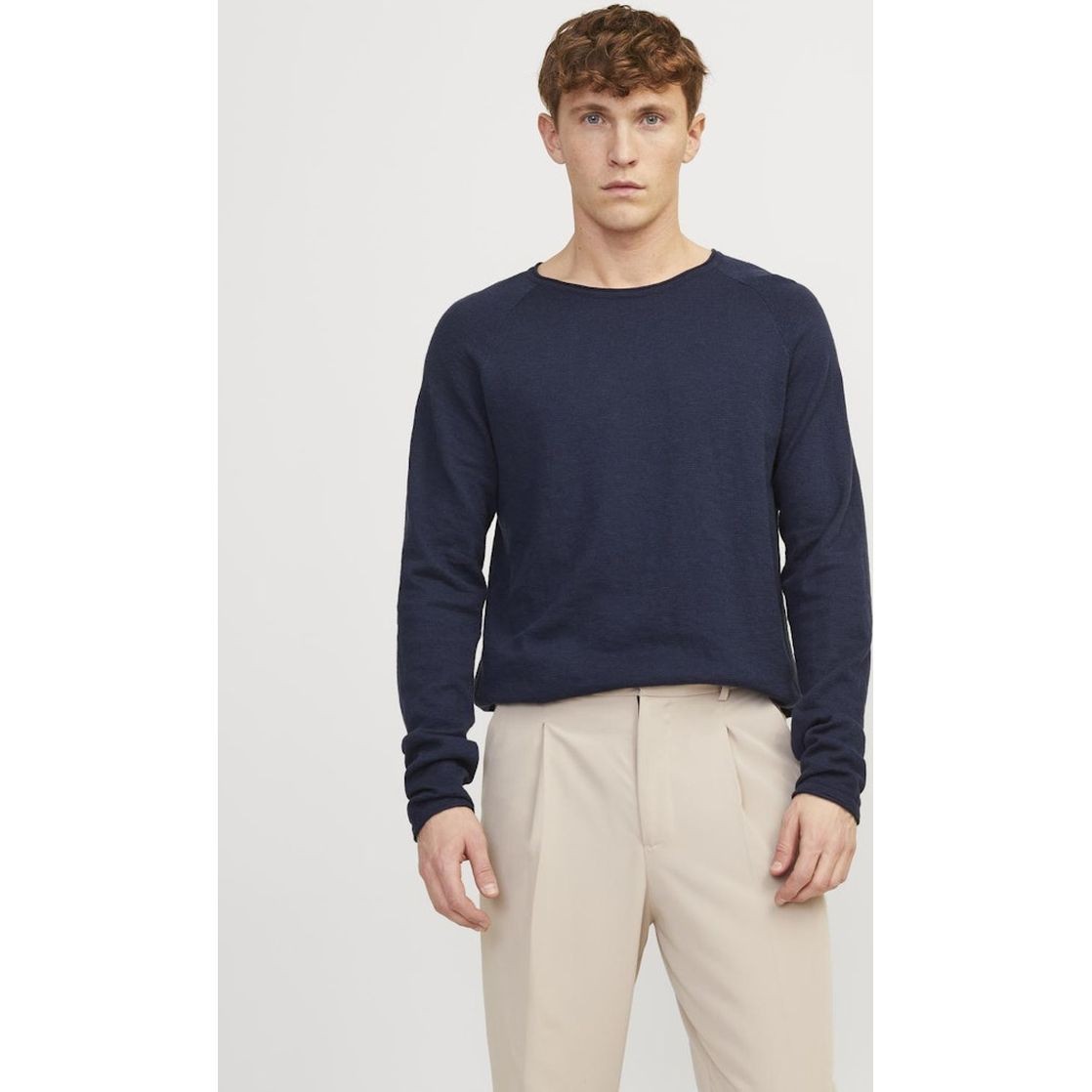 JACK & JONES Megztinis vyrams, Mėlyna, Jjelinen pullover 2