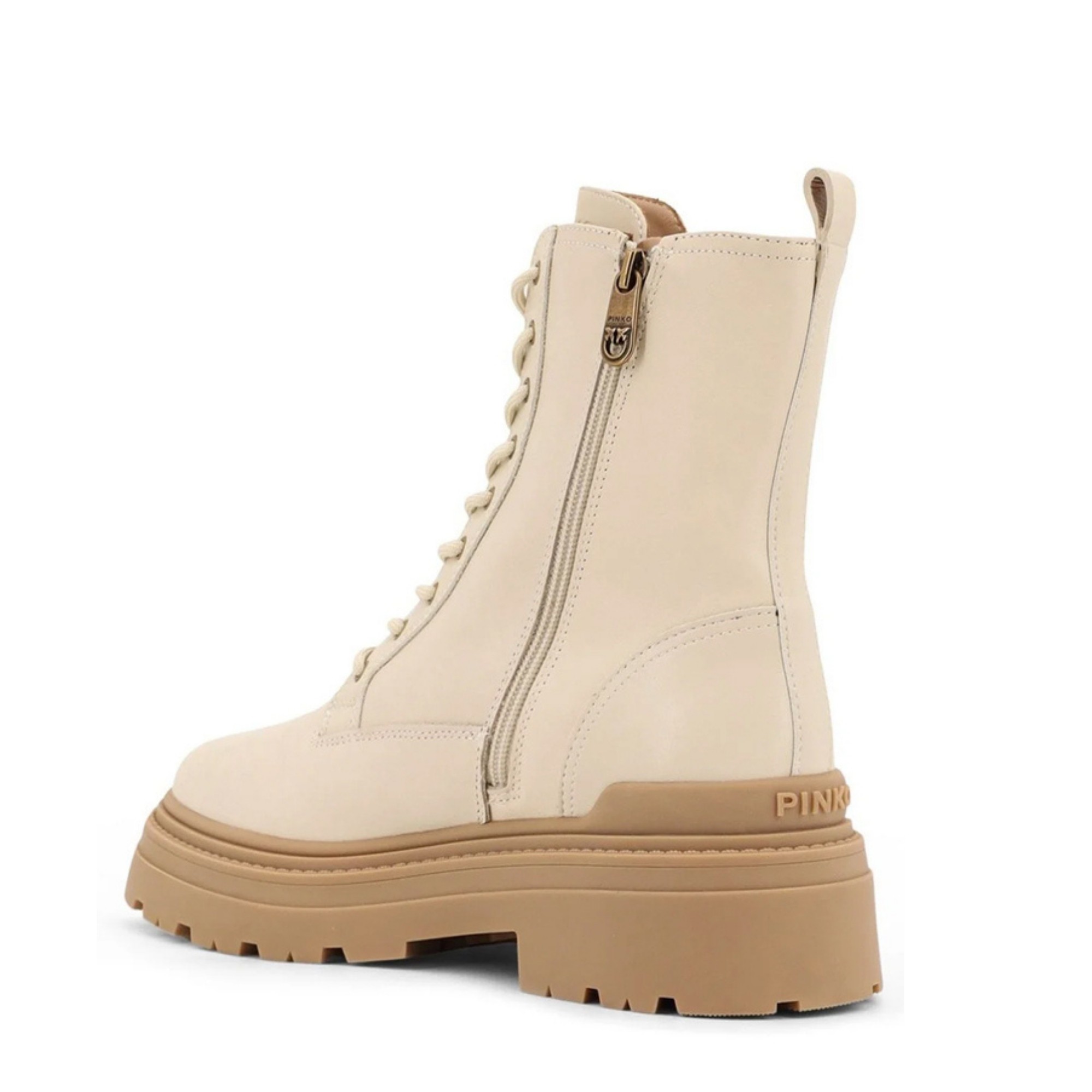 PINKO Aulinukai moterims, Smėlio, Mia 11 - ankle boot calf leath 3