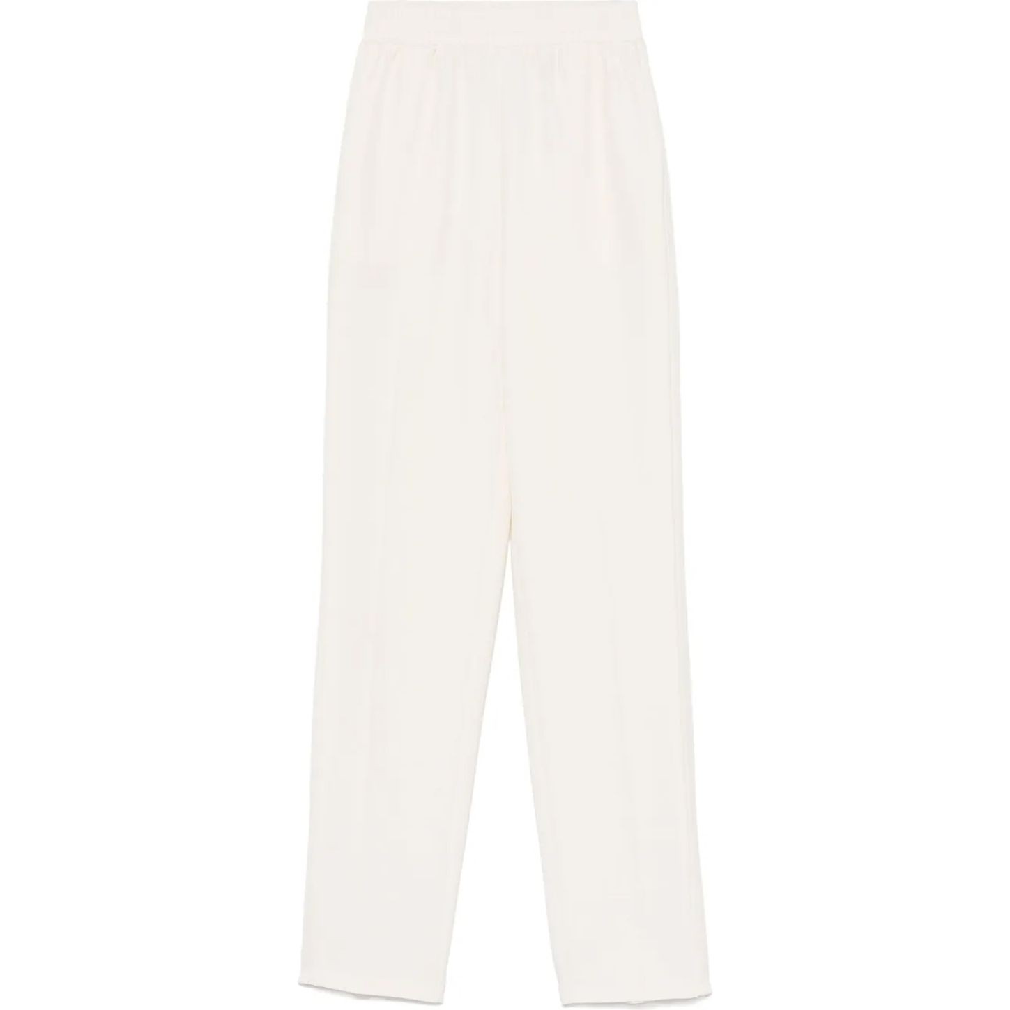 TWINSET Kelnės moterims, Balta, Embroidered crepe trousers