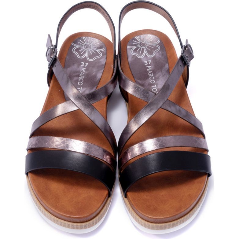 MARCO TOZZI Basutės moterims, Juoda, SANDALS 4