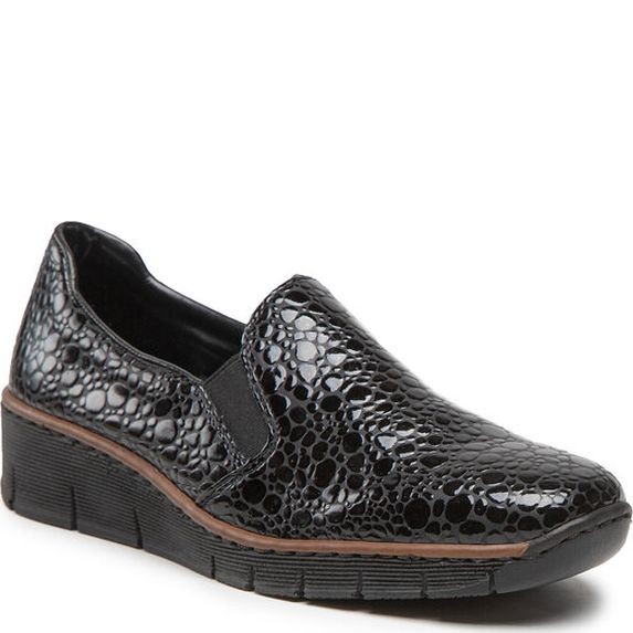 RIEKER Bateliai - moterims, Juoda 1