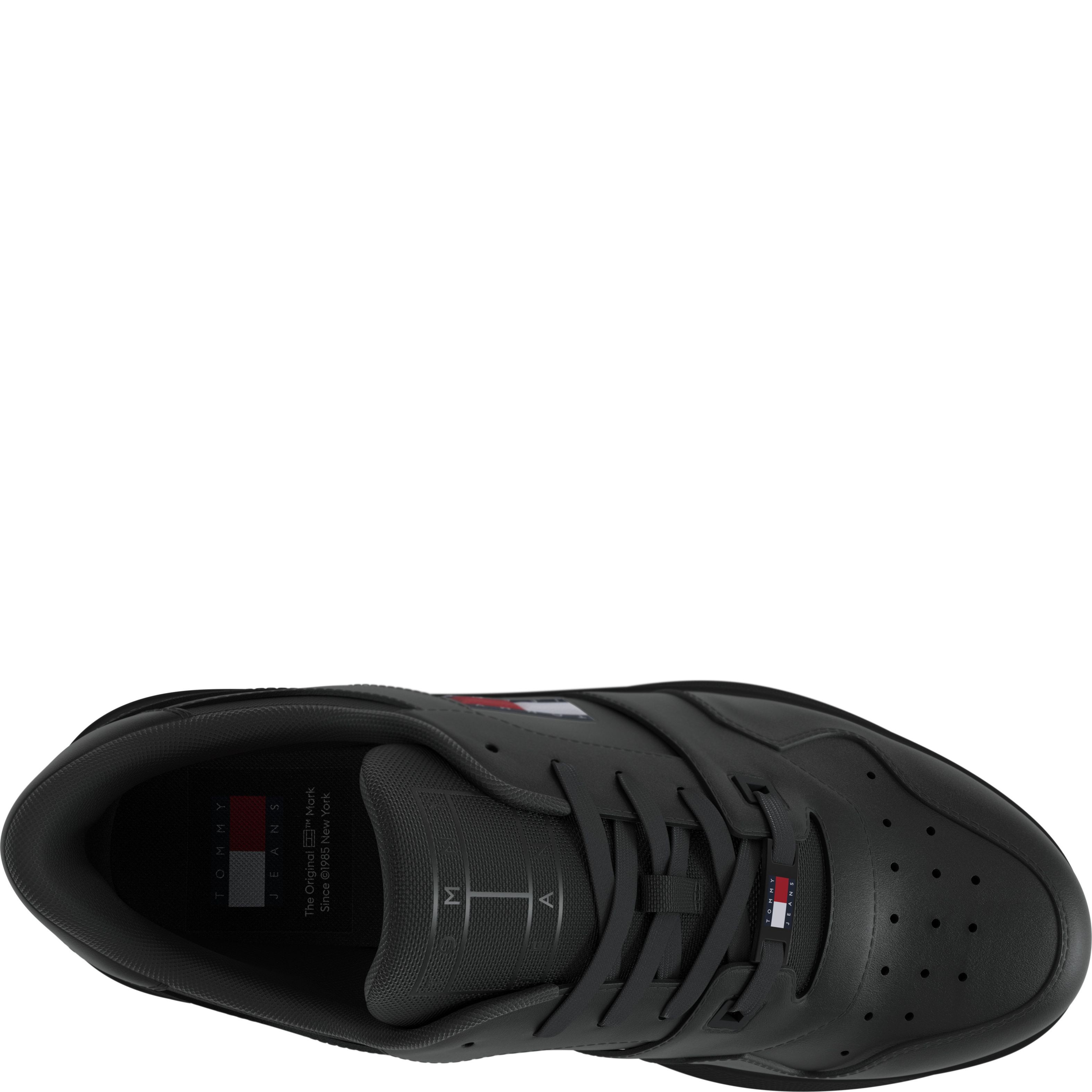 TOMMY JEANS Laisvalaikio bateliai moterims, Juoda, Retro basket flatform leisure 3